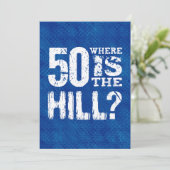 Carte 50 Où Est La Colline Funny 50e Anniversaire SI02Z (Debout devant)