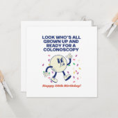 Carte 50e anniversaire (Devant/Arrière en situation)