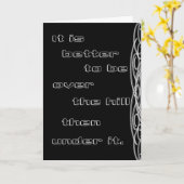 Carte 50e anniversaire (Fleur jaune)