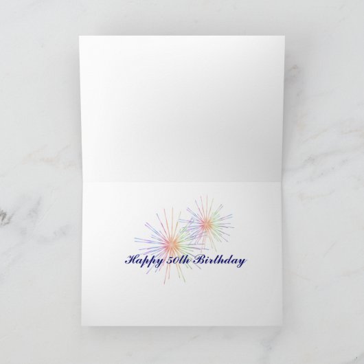 Carte 50e anniversaire (Intérieur)