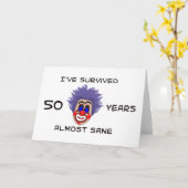 Carte 50e anniversaire (Fleur jaune)