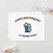 Carte 50e ANNIVERSAIRE (Devant/Arrière en situation)