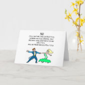 Carte 50e anniversaire (Fleur jaune)