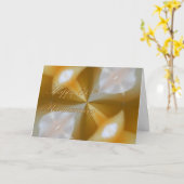 Carte 50e anniversaire (Fleur jaune)