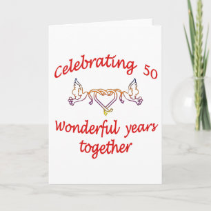 Carte 50e. ANNIVERSAIRE