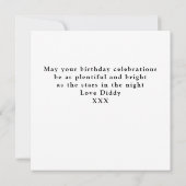 Carte 50e anniversaire 1973 Retro Black Gold Greeting (Dos)