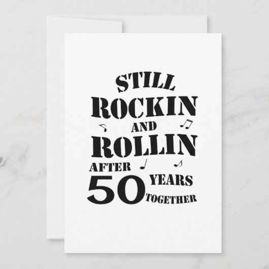 Carte 50e anniversaire - 50 ans Couples (Devant)