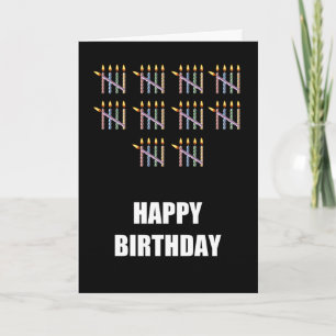 Carte 50e anniversaire avec bougies