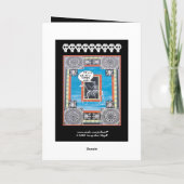 Carte 50e anniversaire avec Skeleton équitation - FUNNY (Dos)