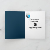 Carte 50e anniversaire bougies (Intérieur)