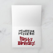 Carte 50e anniversaire, brother, white, black, red. (Intérieur)