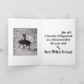 Carte 50e Anniversaire Carte, Rodéo ! (Intérieur)
