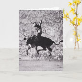 Carte 50e Anniversaire Carte, Rodéo ! (Fleur jaune)