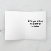 Carte "50e ANNIVERSAIRE" CHIEN DIT WOW! ! ! ! ! (Intérieur)