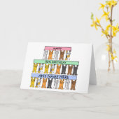 Carte 50e anniversaire de Customiser avec n'importe quel (Fleur jaune)