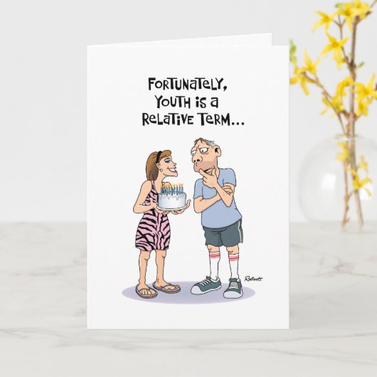 Carte 50e anniversaire de Guy (Fleur jaune)