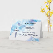 Carte 50e anniversaire de la religion (Fleur jaune)