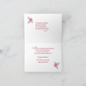 Carte 50e anniversaire de la vie religieuse Nonne cathol (Intérieur)