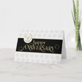 Carte 50e anniversaire de l'employé - Or noir prestigieu (Devant)