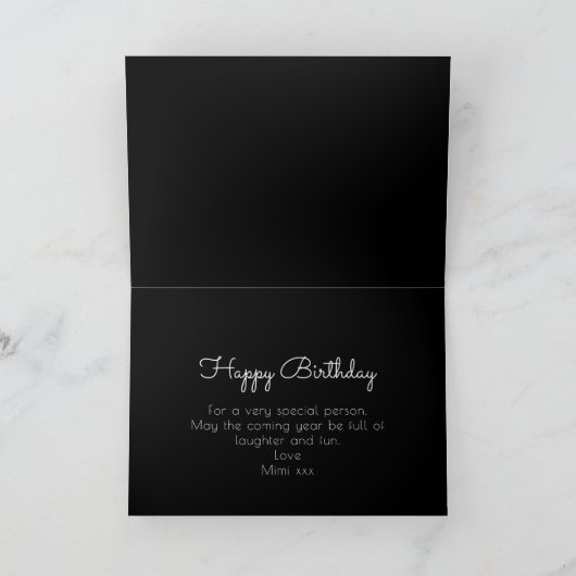 Carte 50e anniversaire de l'or moderne (Intérieur)