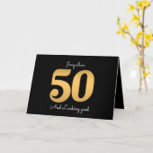 Carte 50e anniversaire de l'or moderne (Fleur jaune)