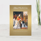 Carte 50e anniversaire de l'ordination prêtre catholique (Devant)