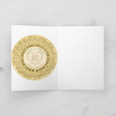Carte 50e anniversaire de mariage en or (Intérieur)