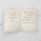 Carte 50e anniversaire de mariage, Perles et Dentelle (Intérieur)