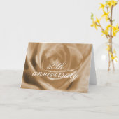 Carte 50e anniversaire de Rose d'or (Fleur jaune)