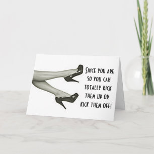 Carte 50e ANNIVERSAIRE-DÉCOUVREZ LES TÊTES OU LES BATTON