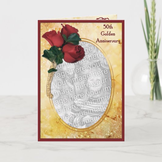 Carte 50e anniversaire d'or (Devant)