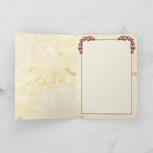 Carte 50e anniversaire d'or (Intérieur)