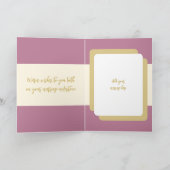 Carte 50e Anniversaire d'or ajouter des noms lavande (Intérieur)