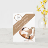 Carte 50e anniversaire du Mariage (Fleur jaune)