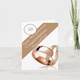 Carte 50e anniversaire du Mariage