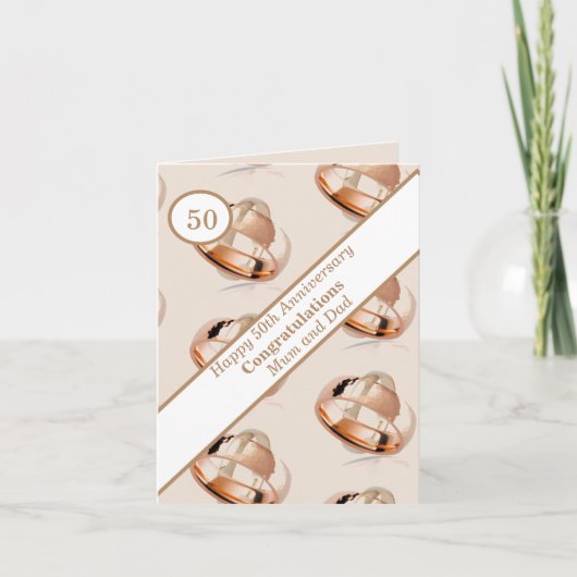 Carte 50e anniversaire du Mariage (Devant)