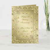 Carte 50e anniversaire du Mariage de l'or (Devant)