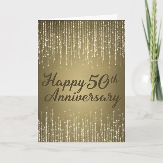 Carte 50e anniversaire du Mariage d'or (Devant)