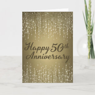 Carte 50e anniversaire du Mariage d'or