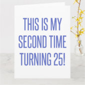 Carte 50e anniversaire Gag cadeau (Fleur jaune)