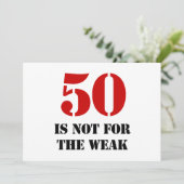 Carte 50e anniversaire Gag cadeau (Debout devant)