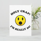 Carte 50e anniversaire Gag Cadeaux (Debout devant)