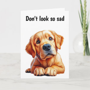Carte 50e anniversaire Golden Retreiver