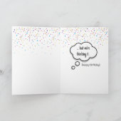 Carte 50e anniversaire Humour Kilings et Confetti (Intérieur)