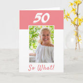 Carte 50e anniversaire Inspirational Photo Anniversaire (Fleur jaune)
