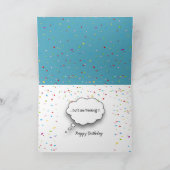 Carte 50e anniversaire Jaune Canard de jouet avec canard (Intérieur)