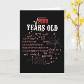 Carte 50e anniversaire math (Fleur jaune)