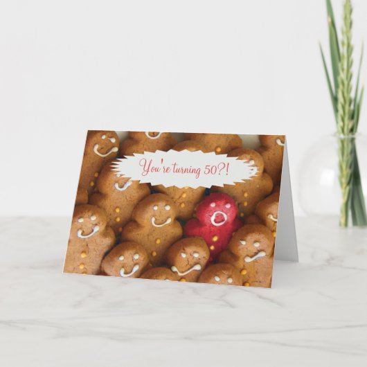 Carte 50e anniversaire mignonne et amusante (Devant)