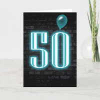 50e anniversaire néon Connexion en brique