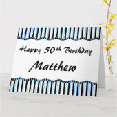 Carte 50e anniversaire ou tout âge (Fleur jaune)